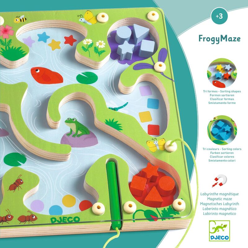 DJECO FROGGY MAZE WITH MAGNETIC PEN