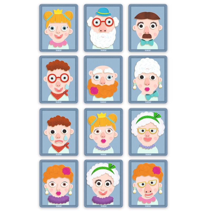 DJECO INZEBOX PORTRAITS MAGNETIC GAME