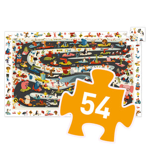 Djeco Observation 54 Pce Puzzle - Car Rally