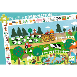 Djeco Observation 35 Pce Puzzle - Farm