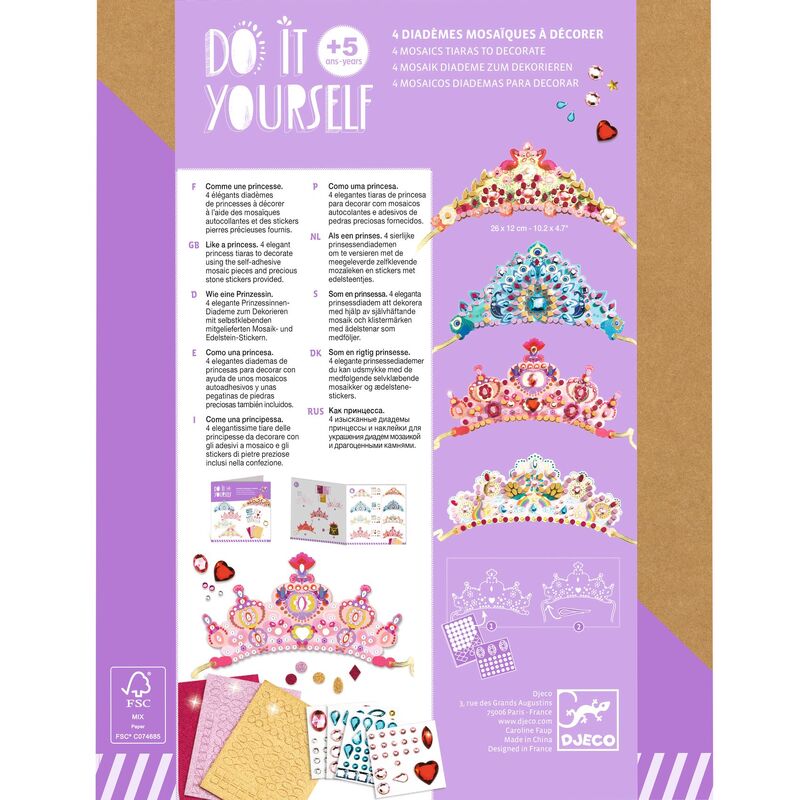 DJECO | DO IT YOURSELF | PRINCESS TIARAS