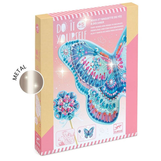 DJECO | DO IT YOURSELF | FAIRY WINGS AND WAND SET