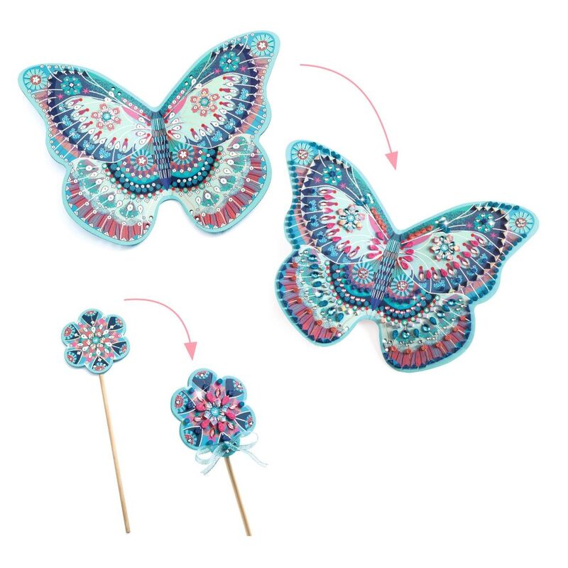 DJECO | DO IT YOURSELF | FAIRY WINGS AND WAND SET