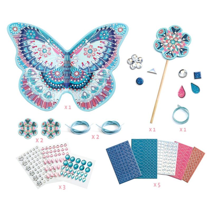 DJECO | DO IT YOURSELF | FAIRY WINGS AND WAND SET
