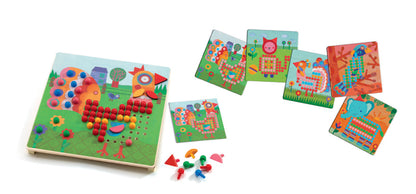 DJECO ANIMO MOSAICO PEG BOARD