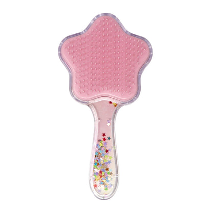 Pink Poppy Holographic Glitter Hairbrush