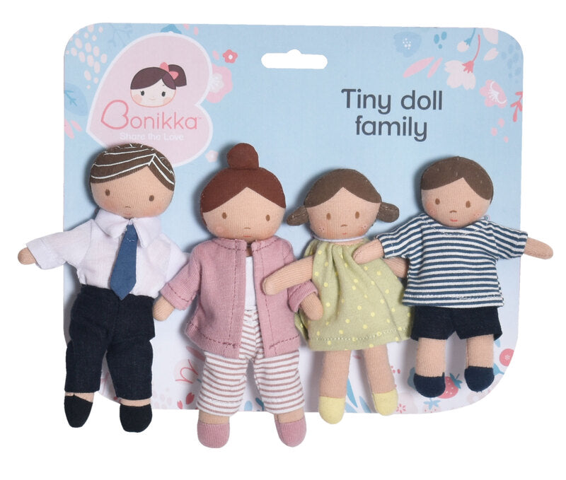 Bonikka Tiny Doll Family of 4