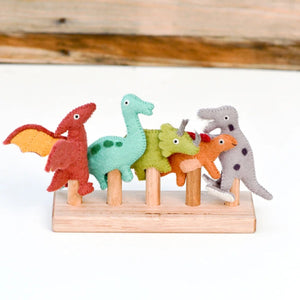 Tara Treasures Finger Puppet Set - Dinosaur