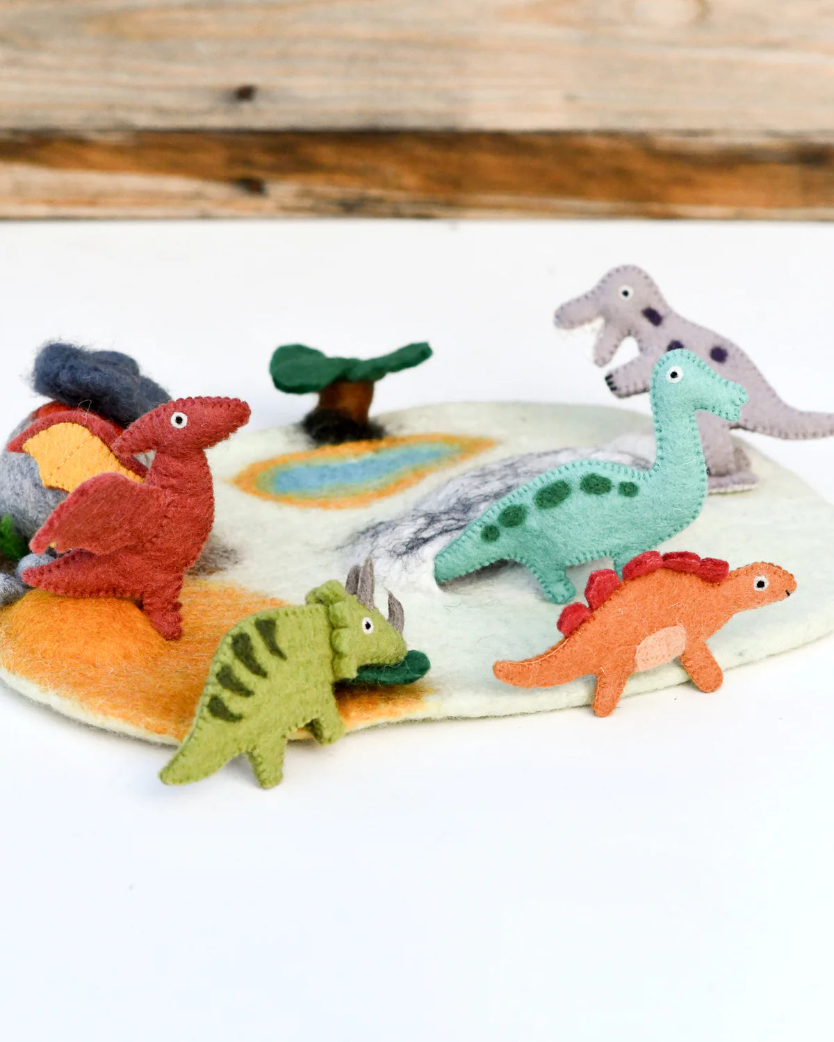 Tara Treasures Finger Puppet Set - Dinosaur