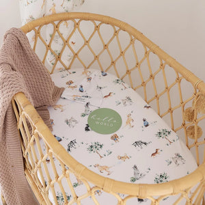 Snuggle Hunny Fitted Bassinet & Change Pad Cover - Dog Park