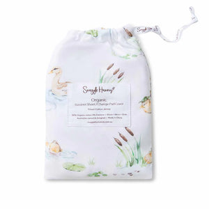 Snuggle Hunny Fitted Bassinet & Change Pad Cover - Duck Pond