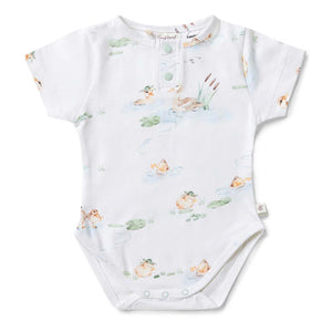 Snuggle Hunny Bodysuit Short Sleeve - Duck Pond