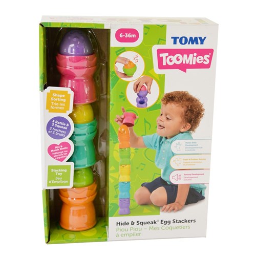 TOMY | HIDE AND SQUEAK EGG STACKERS