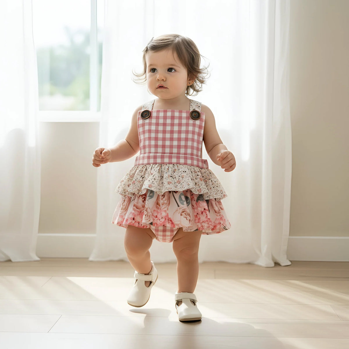 LOVE HENRY | FRILLY PLAYSUIT | PRETTY BLOSSOM