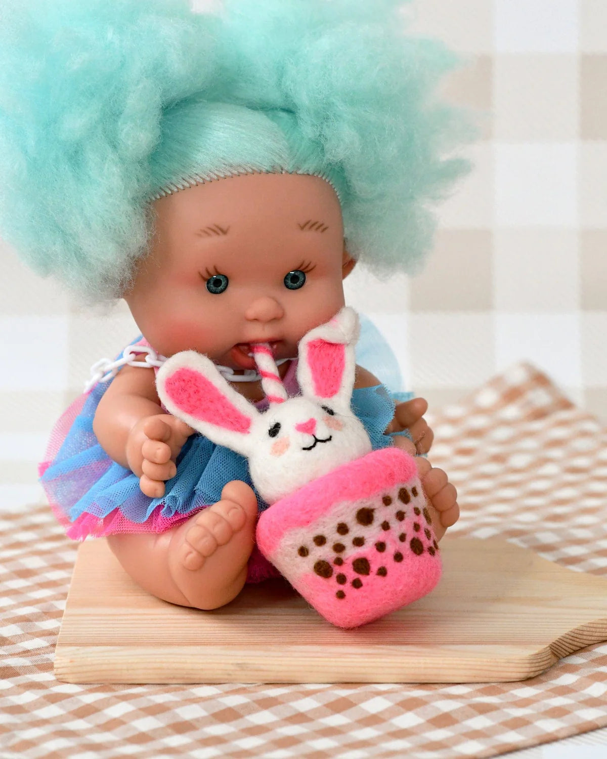 TARA TREASURES FELT BUNNY BOBA BUBBLE TEA - Angus & Dudley Collections