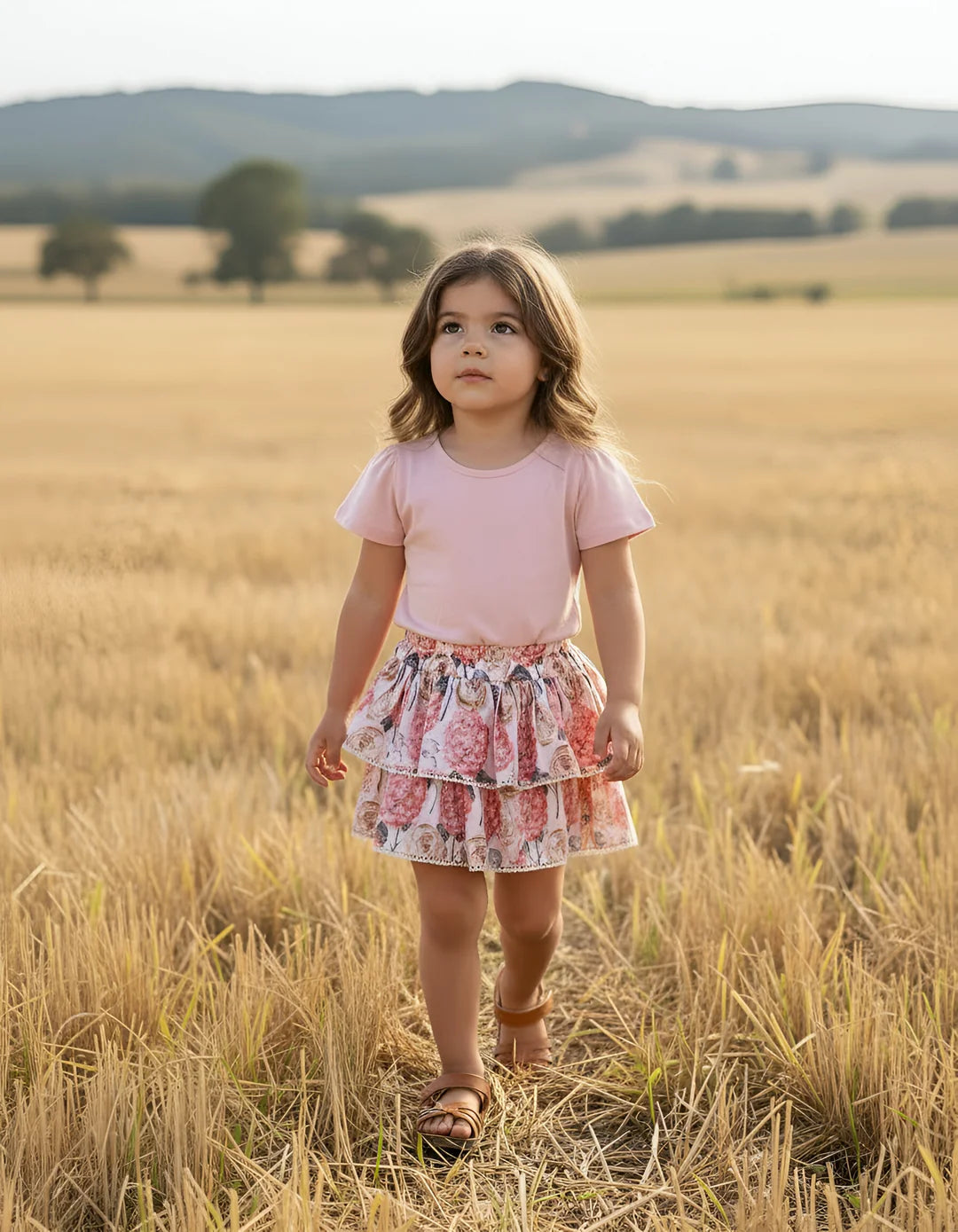 LOVE HENRY | FRILLY SKIRT | PINK BLOSSOM