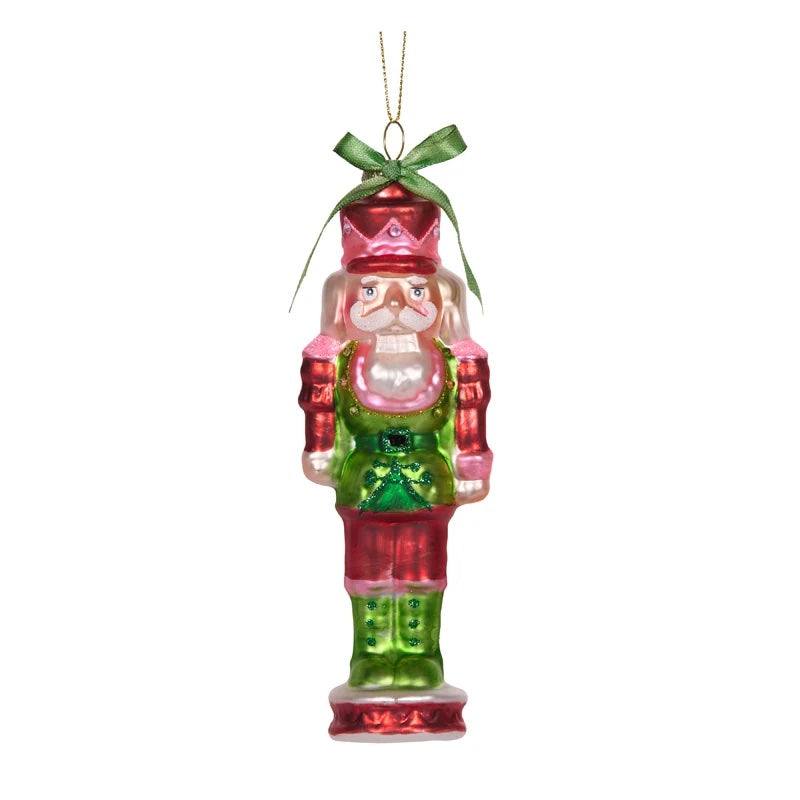 HOLLY AND IVY | HANGING DECORATION | GREEN RETRO JOY NUTCRACKER