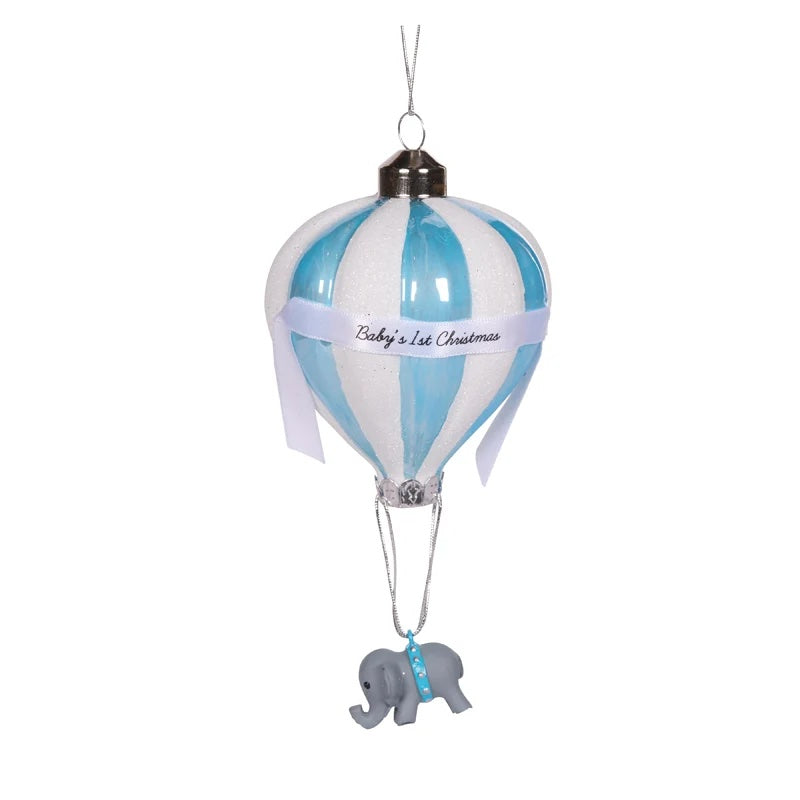 HOLLY AND IVY | HANGING DECORATION | BABY'S FIRST CHRISTMAS BLUE
