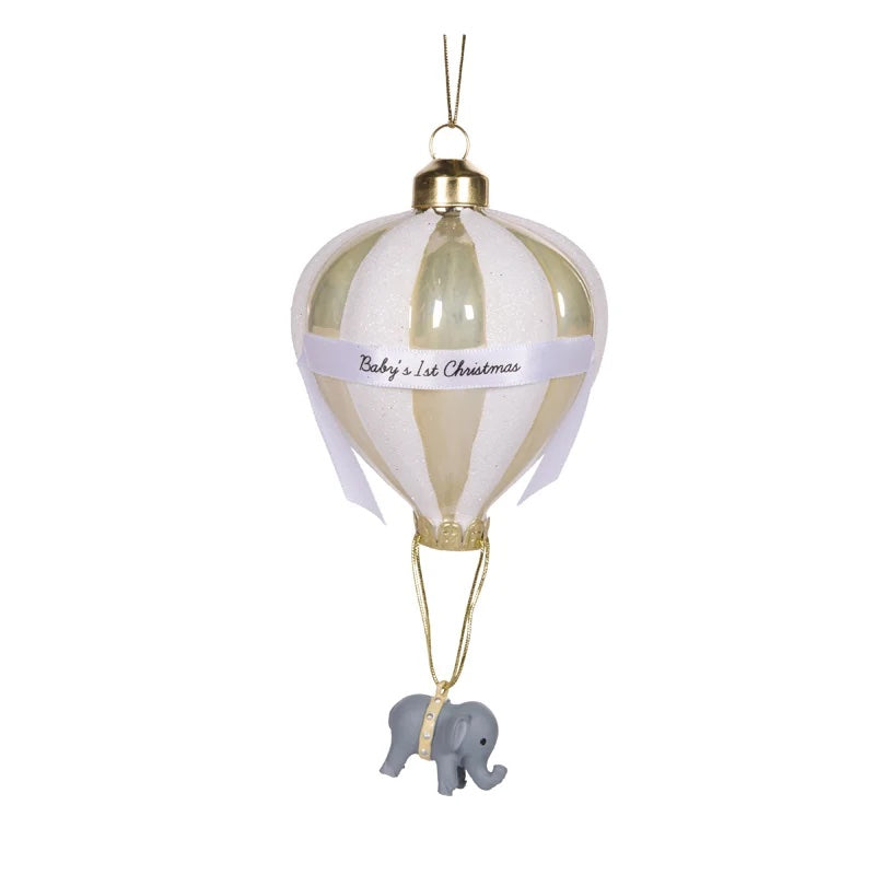 HOLLY AND IVY | HANGING DECORATION | BABY'S FIRST CHRISTMAS LEMON