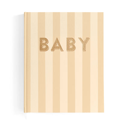 Fox and Fallow Baby Journal - Coffee Stripe