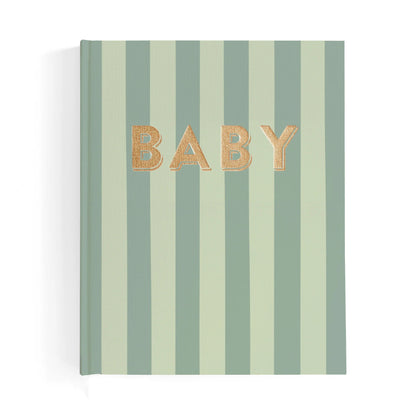Fox and Fallow Baby Journal - Sage Stripe