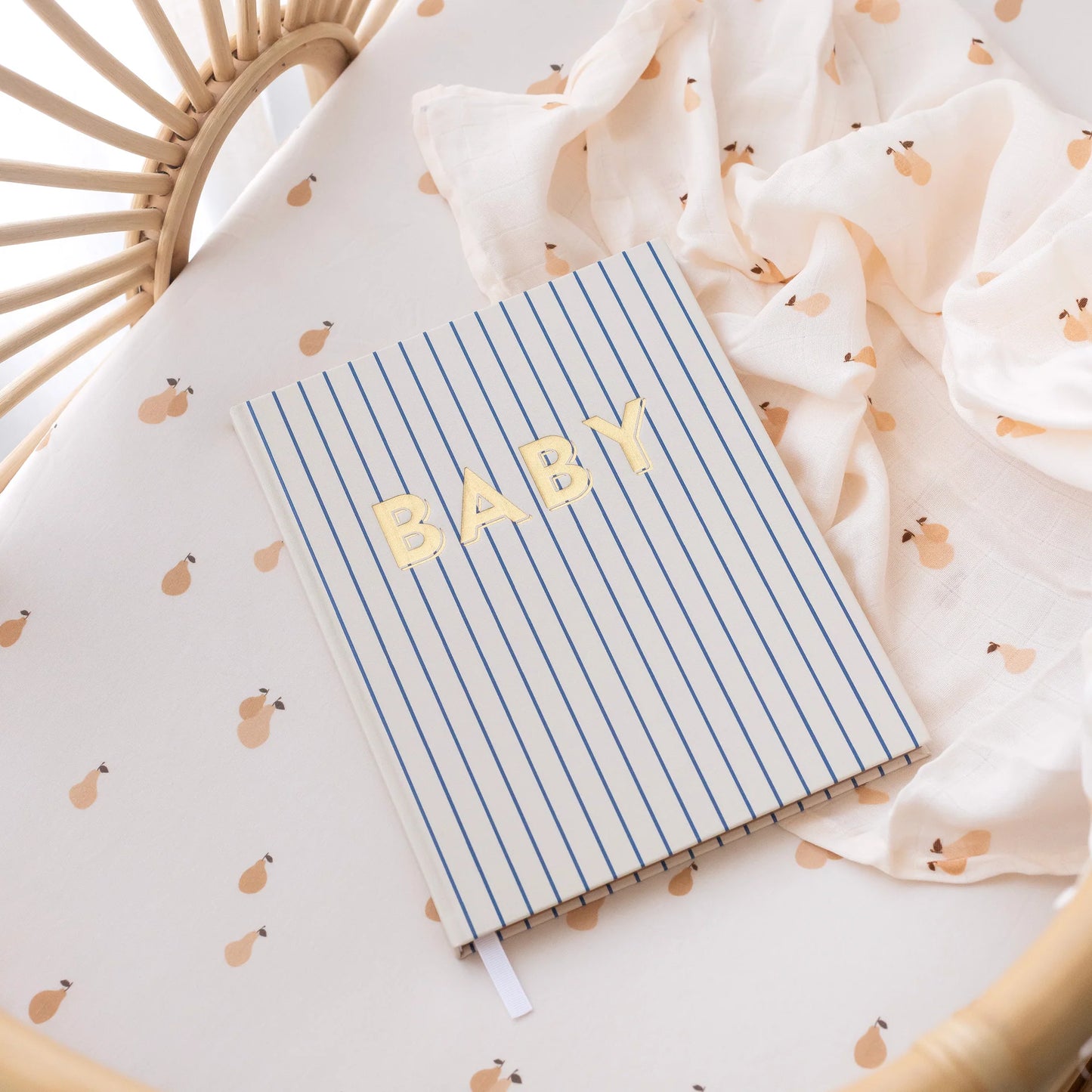 Fox and Fallow Baby Journal - Baby Book Breton Stripe