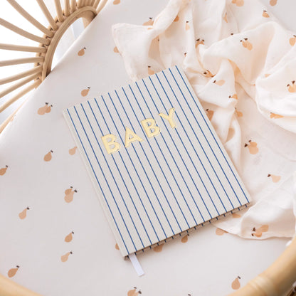Fox and Fallow Baby Journal - Baby Book Breton Stripe