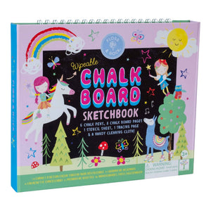 Floss and Rock Chalk Board Sketchbook - Rainbow Fairy