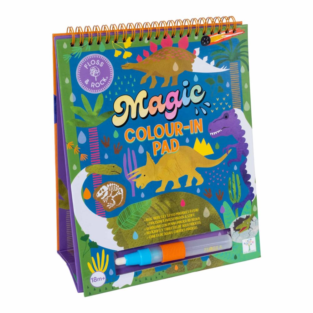 Floss and Rock Magic Water Colour Flip Book - Dinosaur