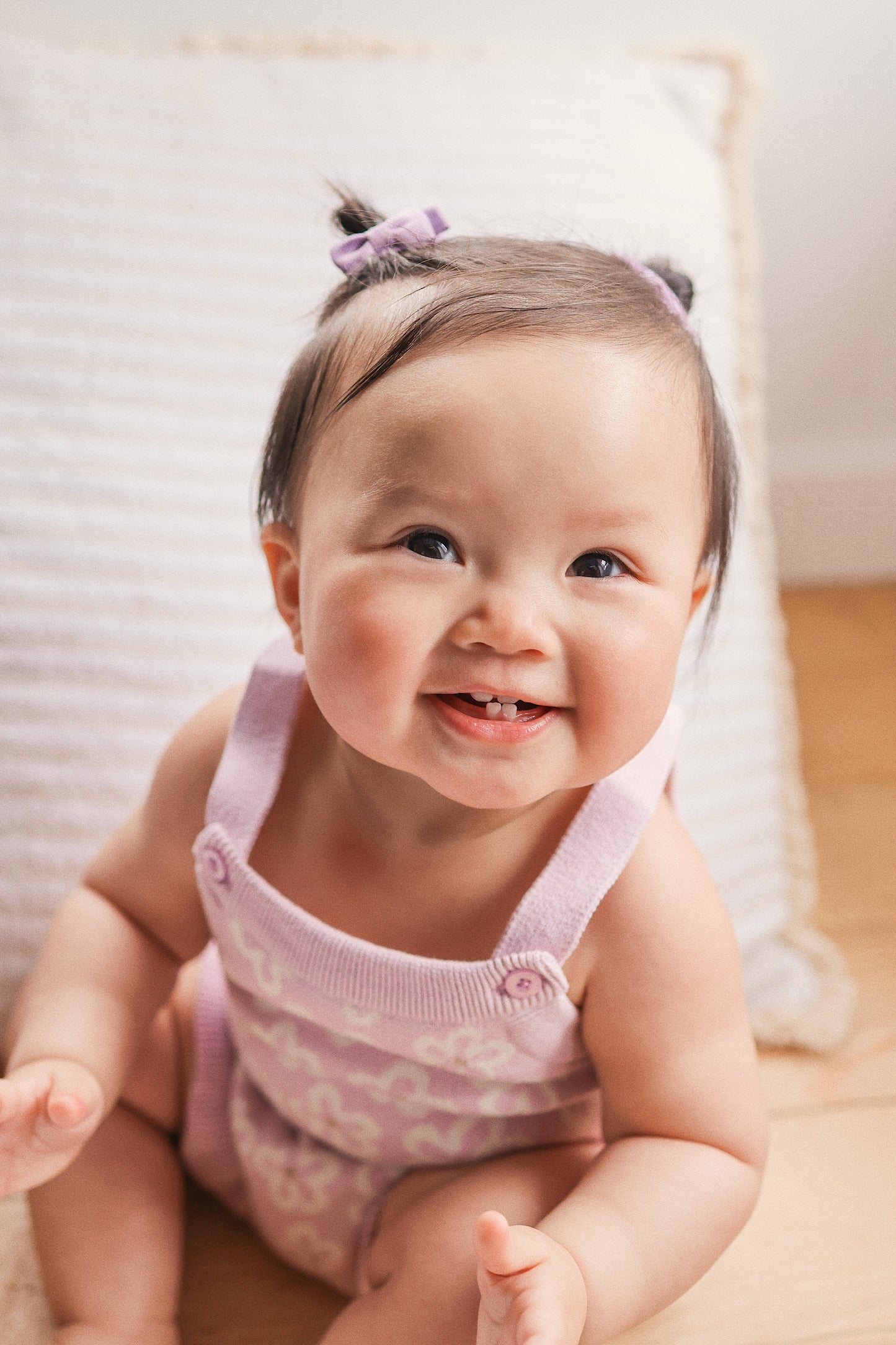 KYNDBABY JACQUARD KNIT FRILL ROMPER | FRANGIPANI