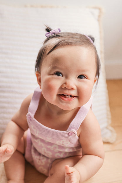 KYNDBABY JACQUARD KNIT FRILL ROMPER | FRANGIPANI