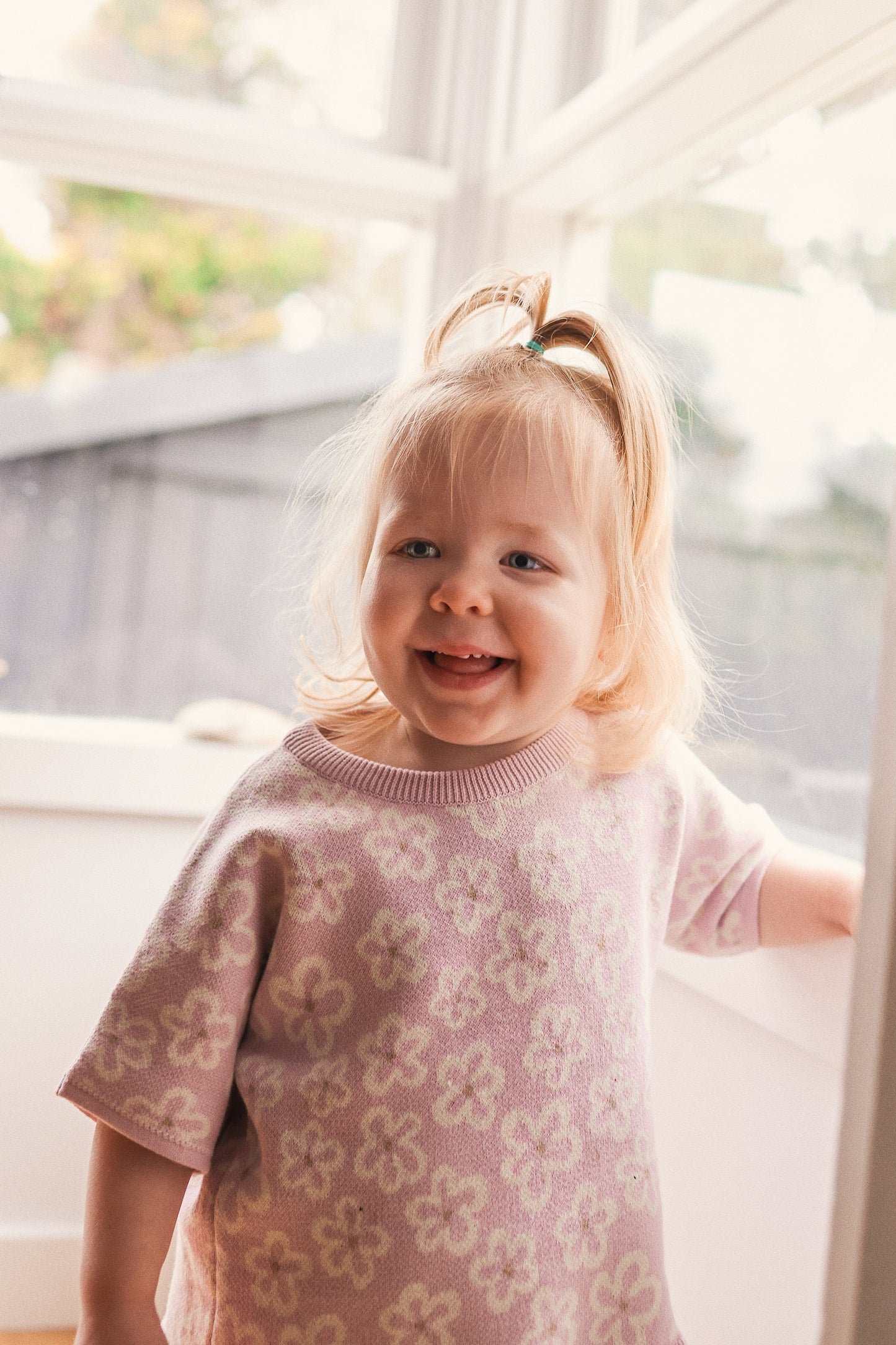 KYNDBABY JACQUARD KNIT FRILL TEE | FRANGAPANI