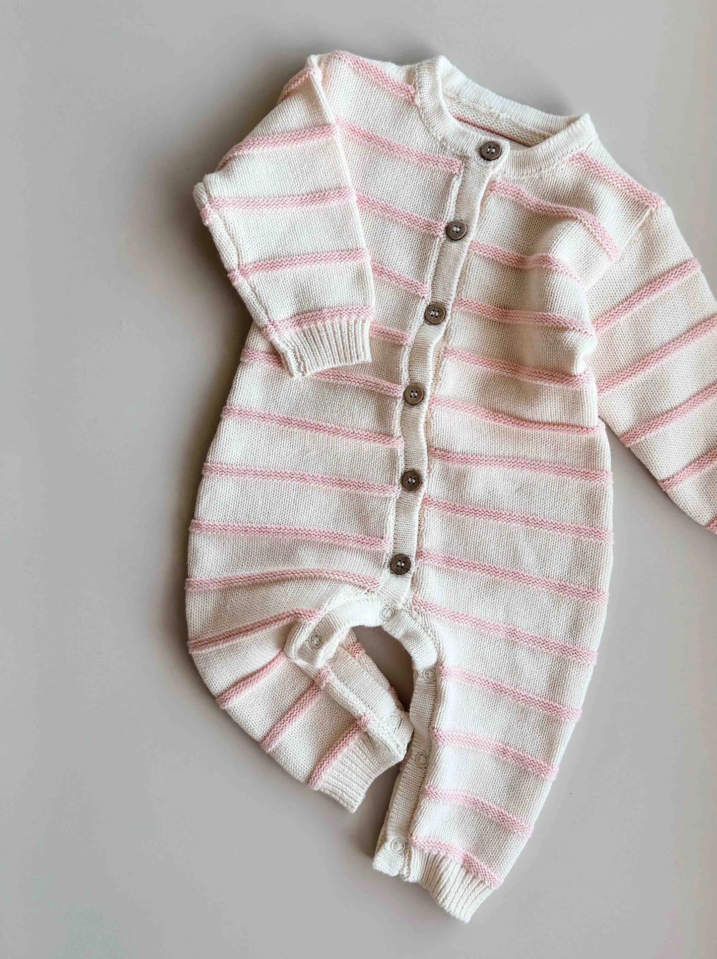 FRECKLES THE LABEL RAISED STRIPE KNIT ROMPER | SWEETPEA