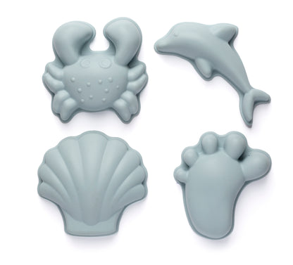 SCRUNCH | SILICONE BEACH SET | DUCK EGG BLUE MIX PACK - Angus & Dudley Collections