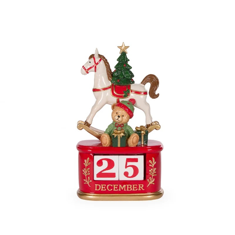 HOLLY AND IVY | ROCKING HORSE COUNTDOWN 23CM