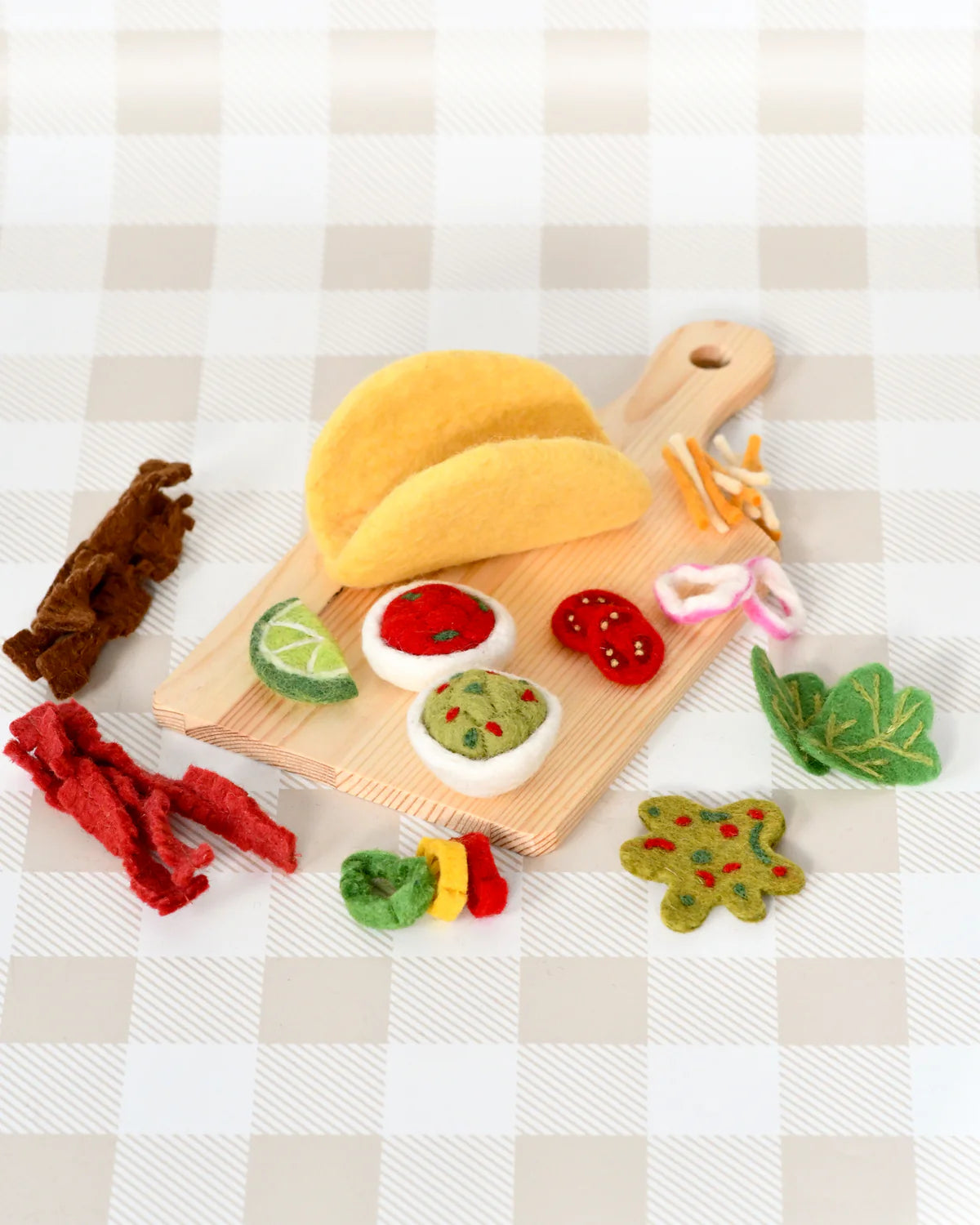 TARA TREASURES FELT TACO PLAY FOOD SET - Angus & Dudley Collections