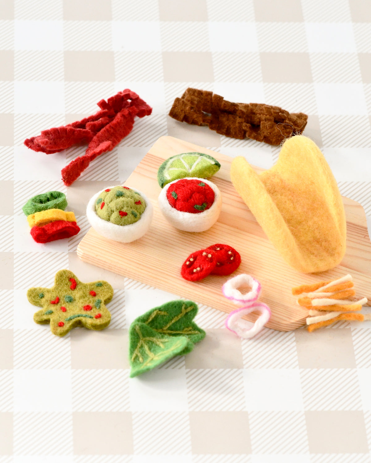 TARA TREASURES FELT TACO PLAY FOOD SET - Angus & Dudley Collections
