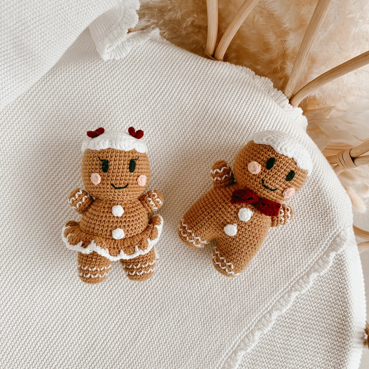 BLOSSOM AND PEAR CROCHET RATTLE | GINGERBREAD