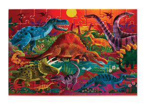 Crocodile Creek Foil Puzzle 60 Piece - Dazzling Dinos
