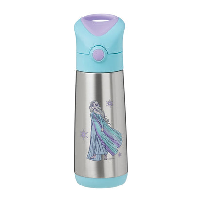 Children's water bottle with Elsa from Frozen design on a white background