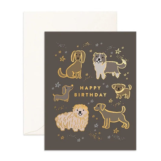birthday card - angus and dudley