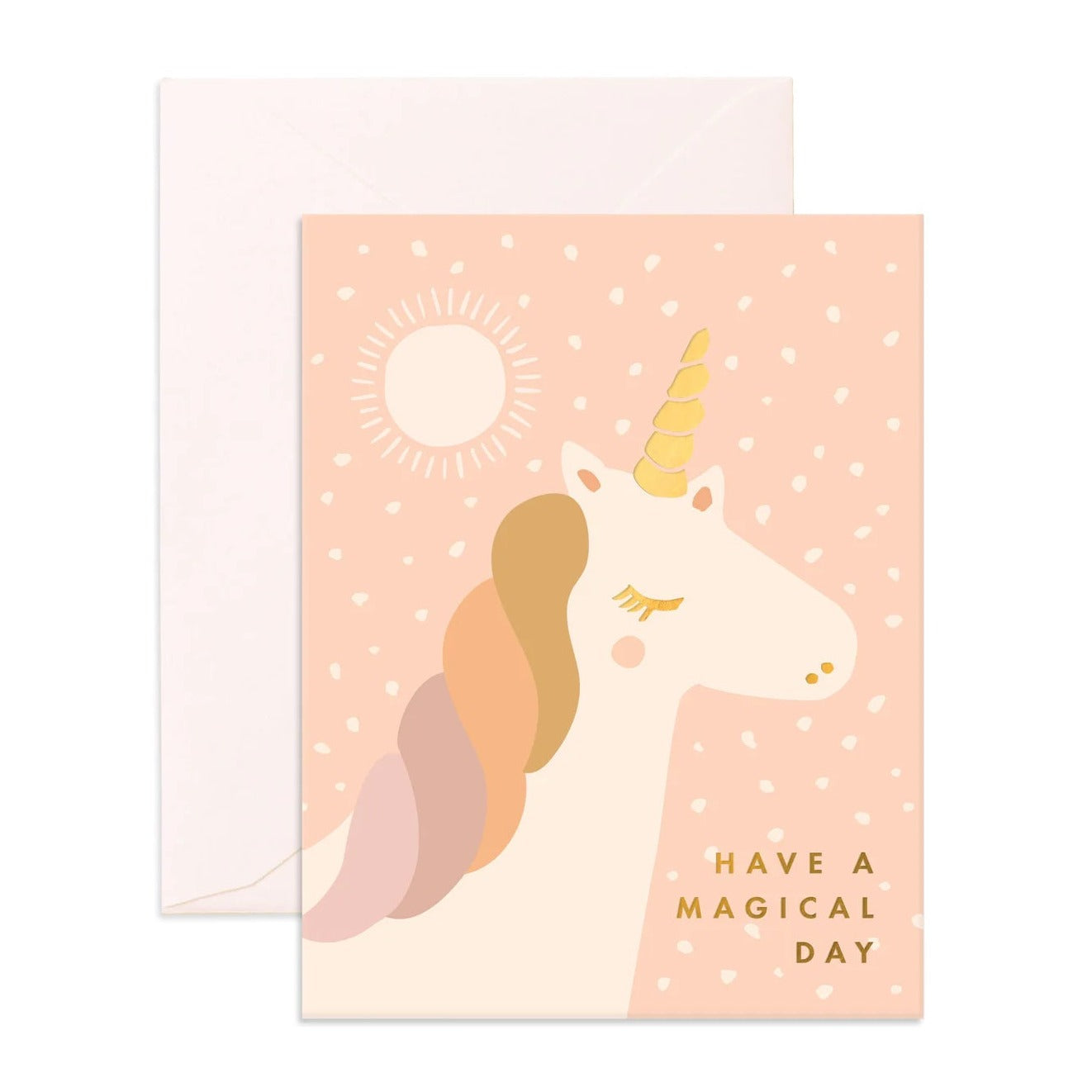Fox and Fallow Card - Magical Unicorn