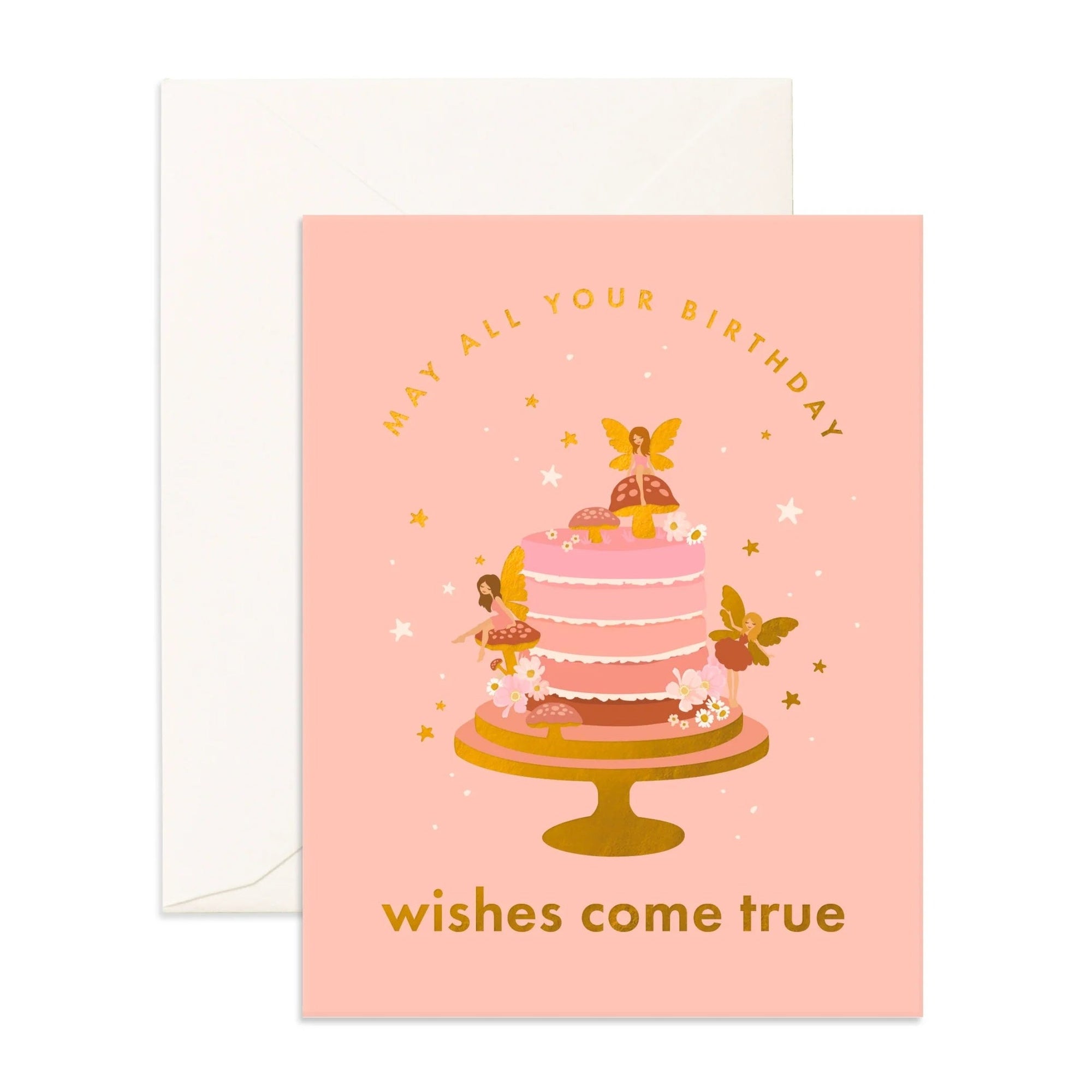 Fox and Fallow Card - Birthday Cake Fairies