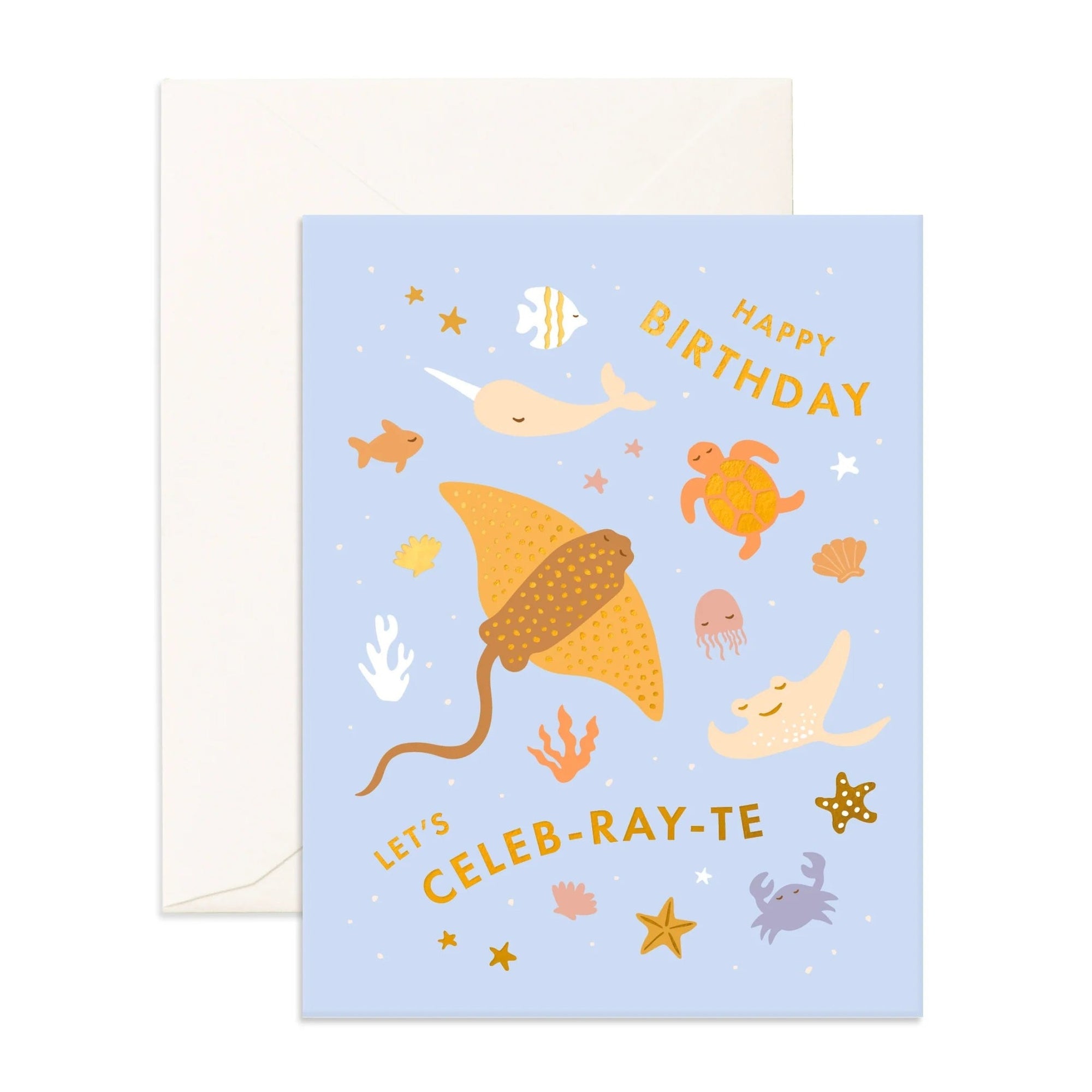 Fox and Fallow Card - Birthday Ray