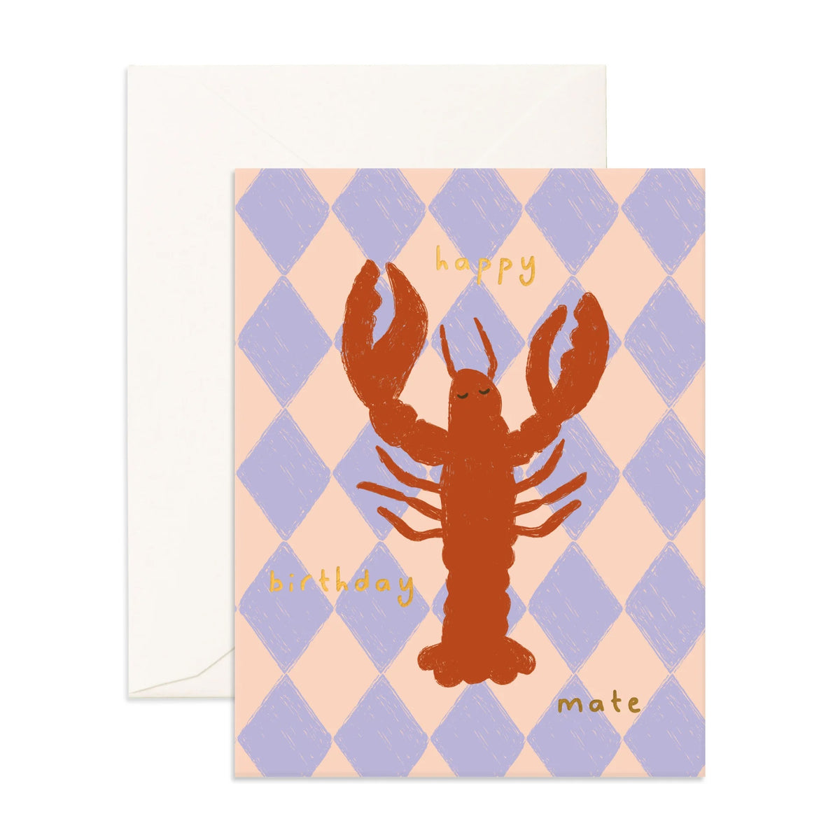 Fox and Fallow Card - Birthday Mate Lobster
