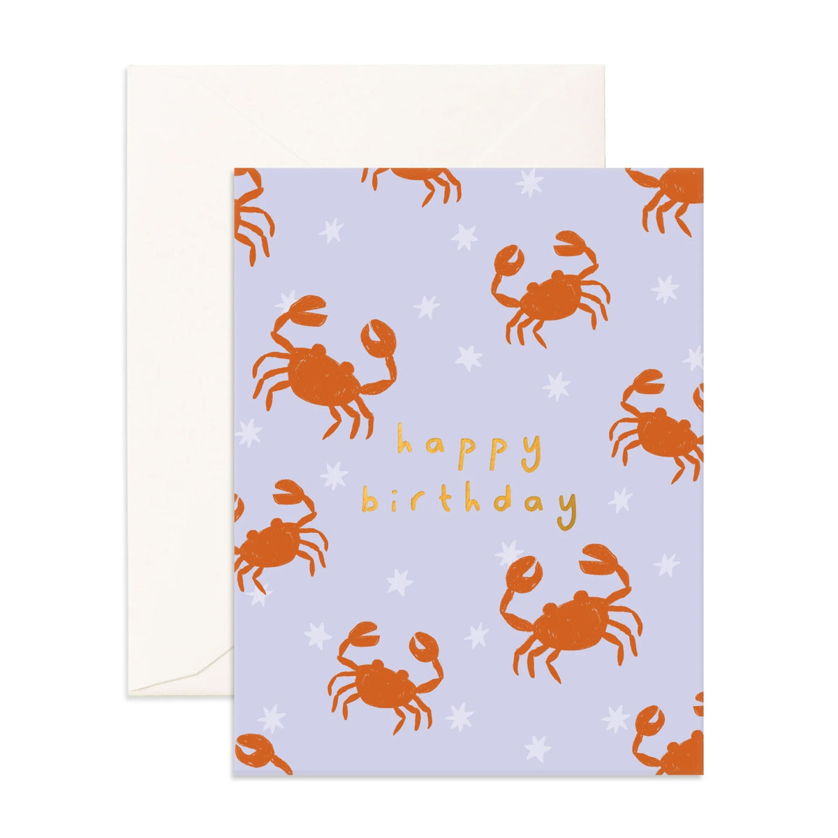 Fox and Fallow Card - Birthday Crabs