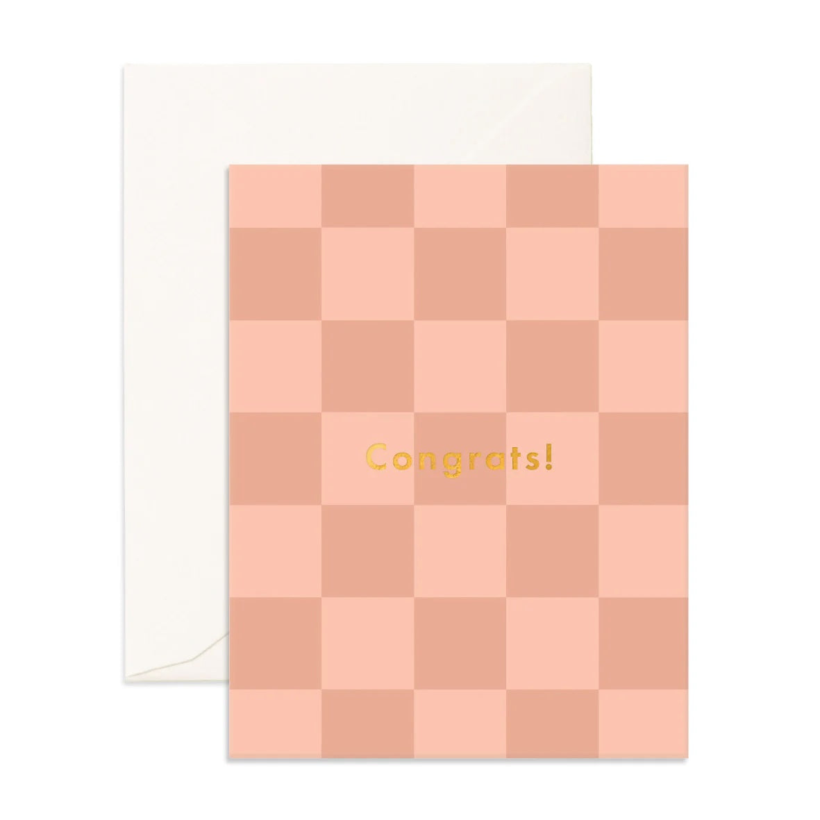 Fox and Fallow Card - Congrats Rose Check