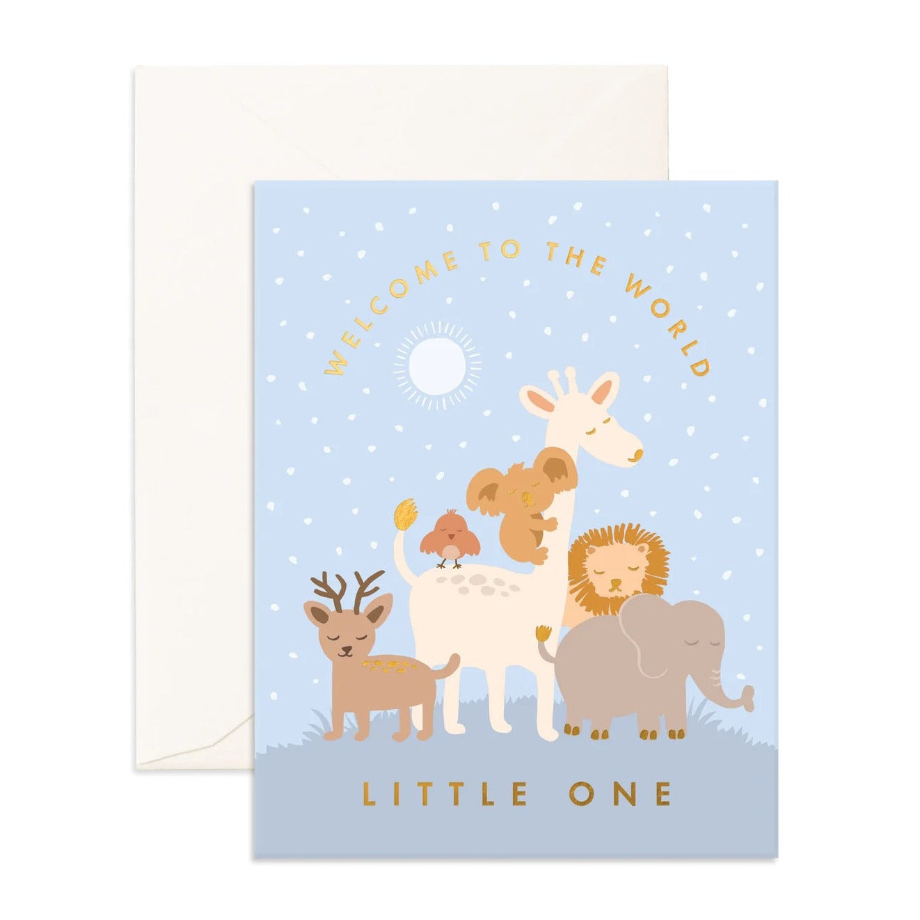 Fox and Fallow Card - Little One Winter