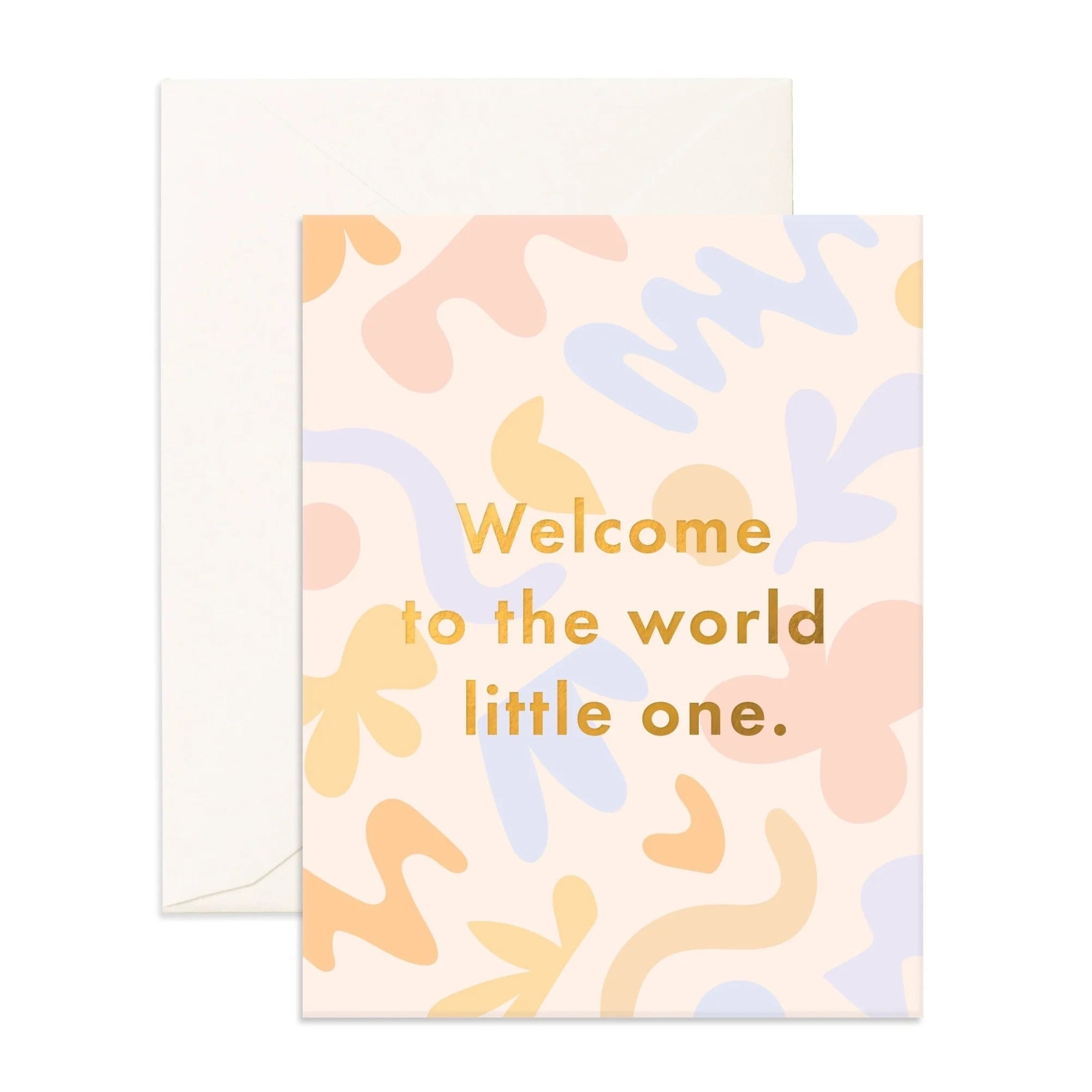 Fox and Fallow Card - Welcome Little One Fresco