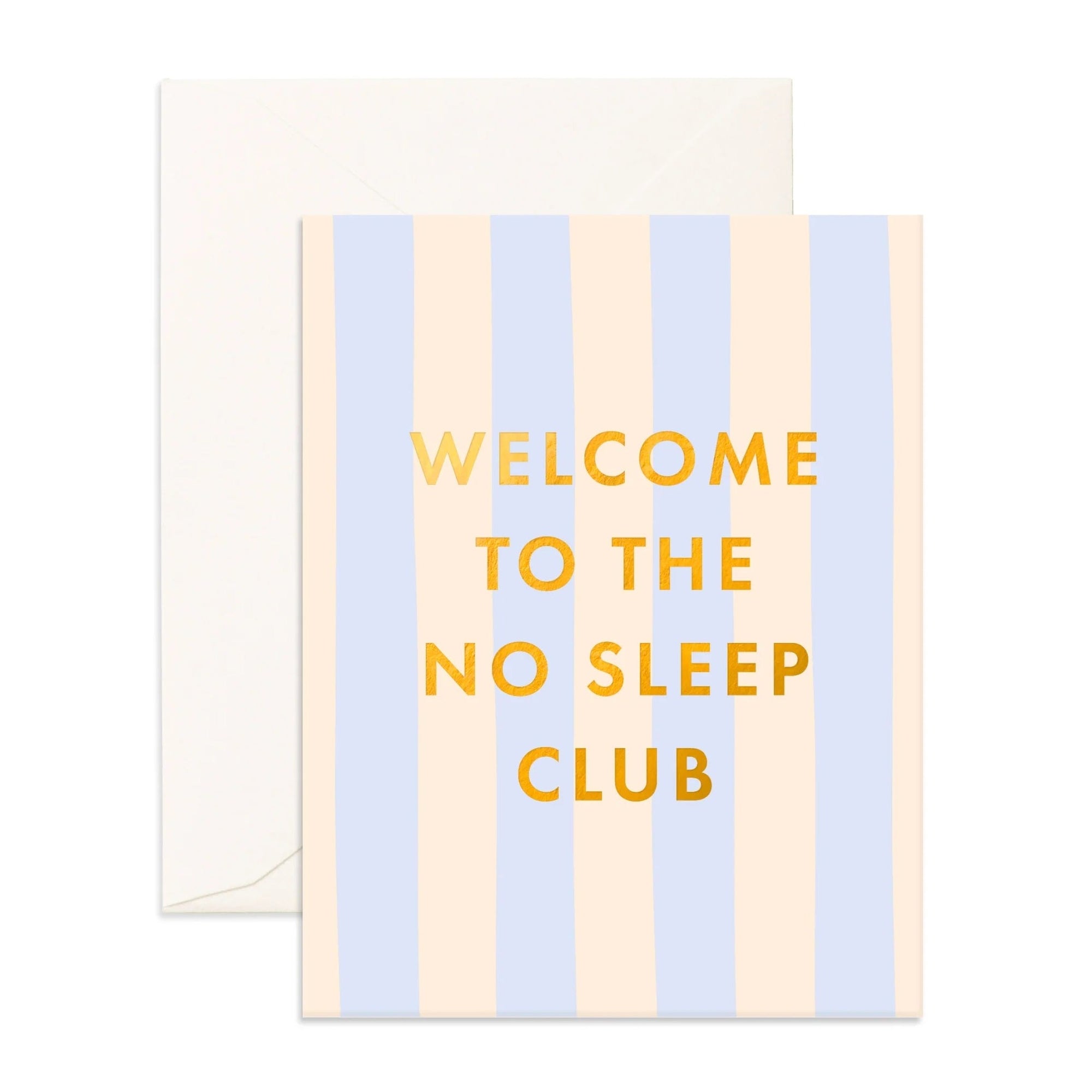 Fox and Fallow Card - No Sleep Club Powder Stripe